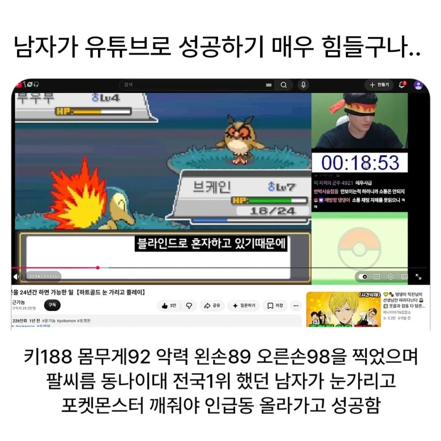 남자가 유튜브로 성공하려면