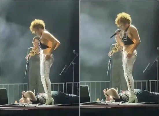 공연중 관객에 골든샤워 시켜준 락커