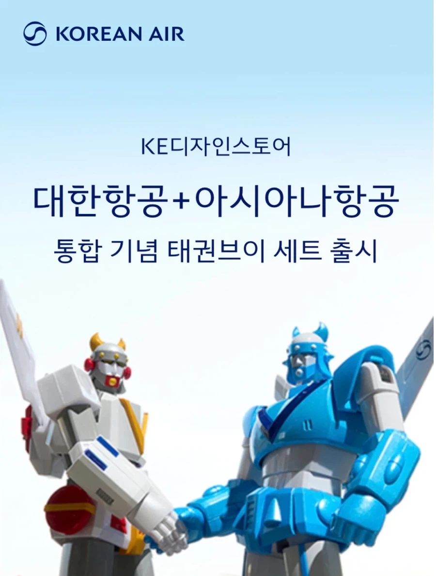 대한,아시아나 항공 통합 태권브이 이미지도 어이없는 이유 - 이미지 2