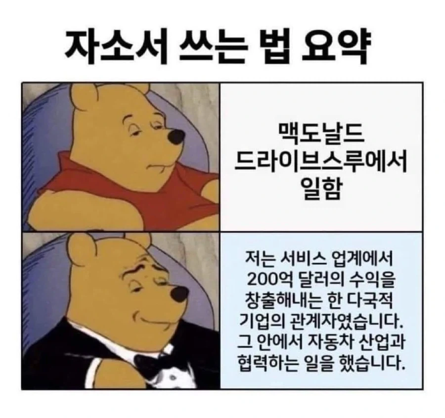 자소서 쓰는 법 요약.