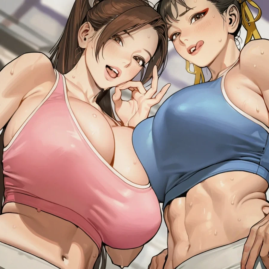 헬스장에 아줌마 신입 둘이 왔다 - 이미지 3