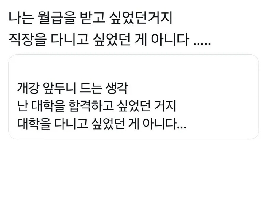 뒤늦게 깨달음