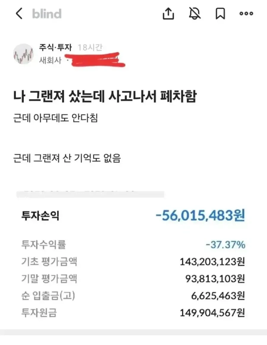그랜저 샀는데 폐차했다.