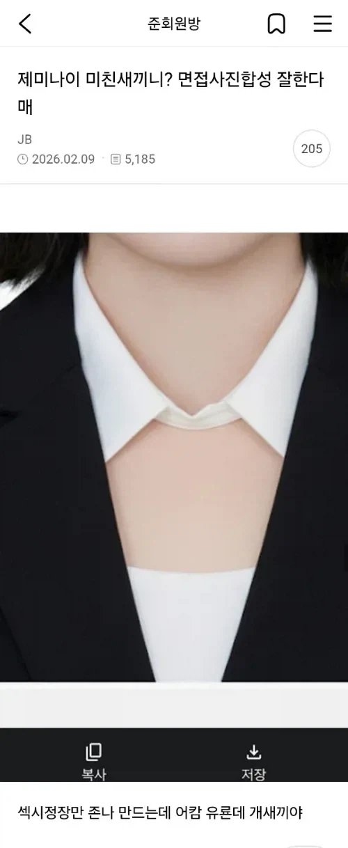 제미나이 ㅁㅊㅅㄲ니? 면접 사진 합성 잘한다매