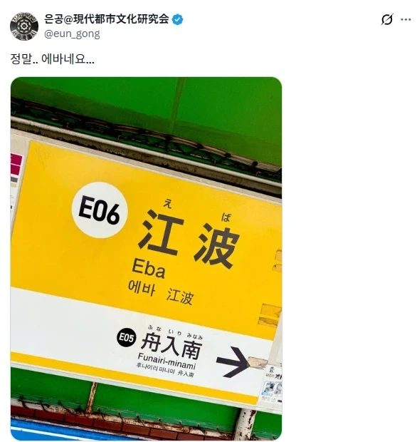 진짜 에바인 일본역