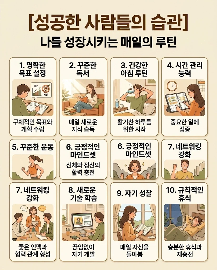 성공한 사람들의 일관된 습관