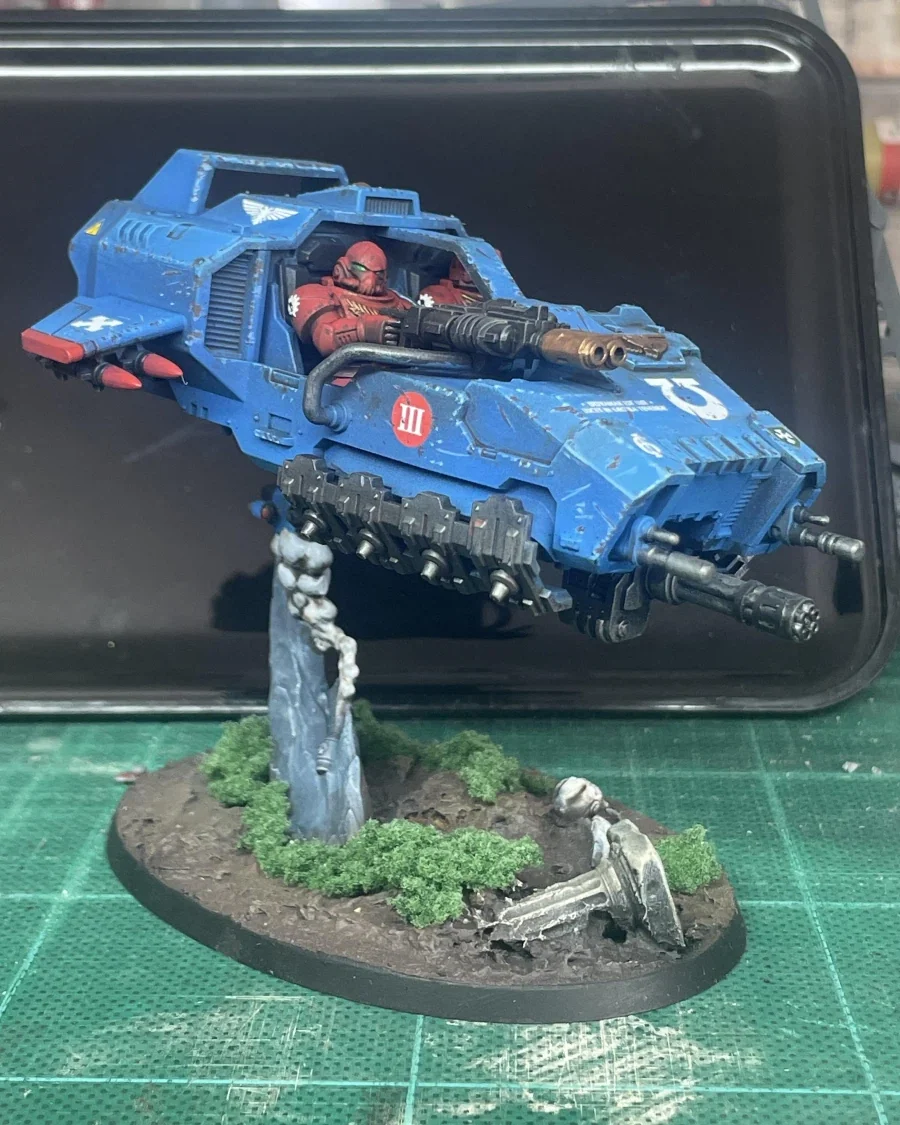 Wh40k) 블러드 레이븐의 랜드스피더와 점프팩