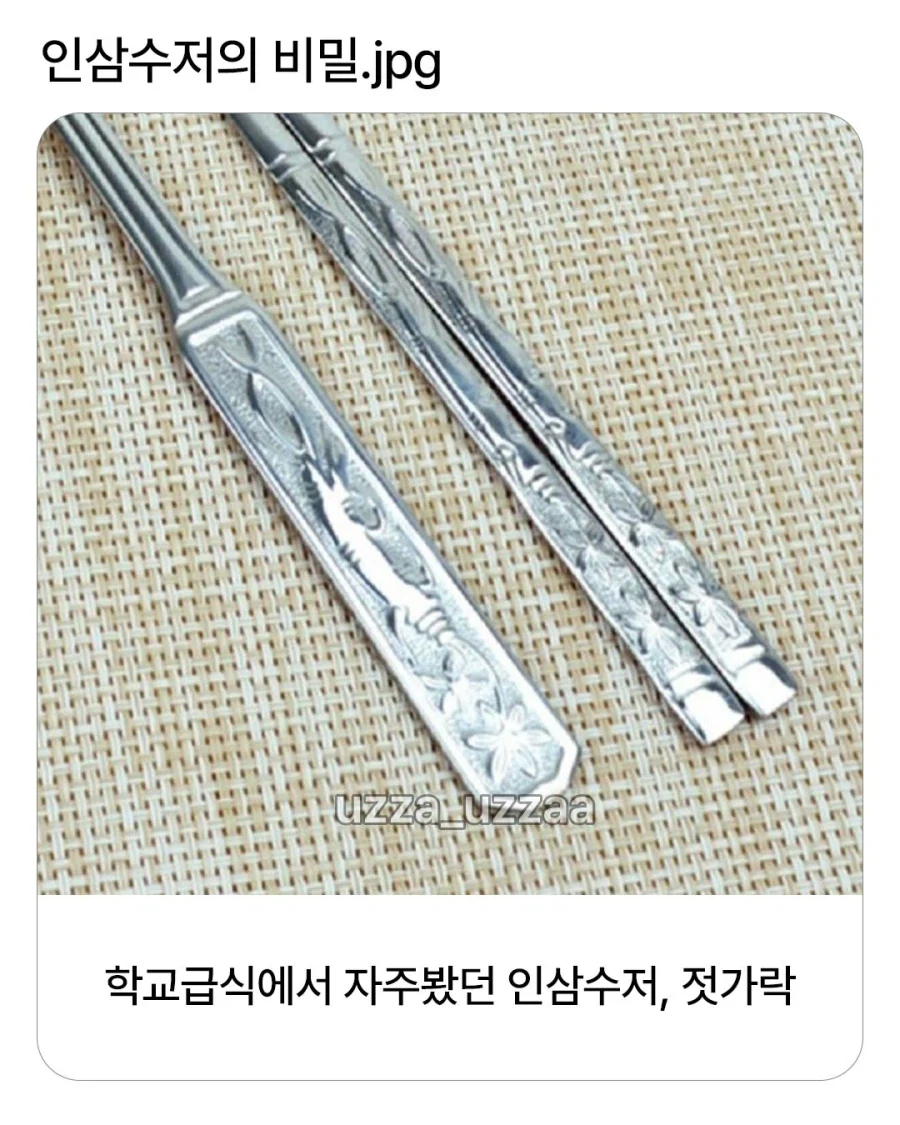 급식때 많이 보던 인삼수저의 비밀?