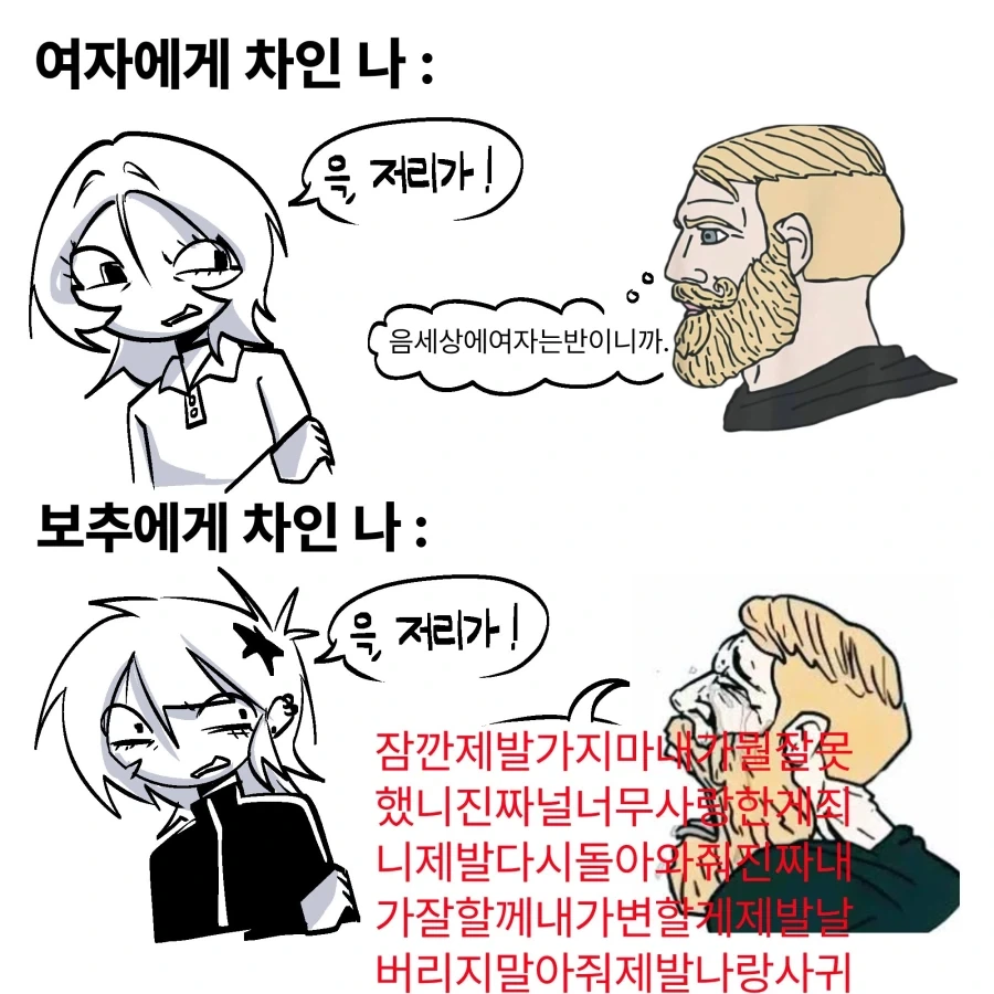 여자에게 차인 나 / ㅂㅊ에게 차인 나.manwha