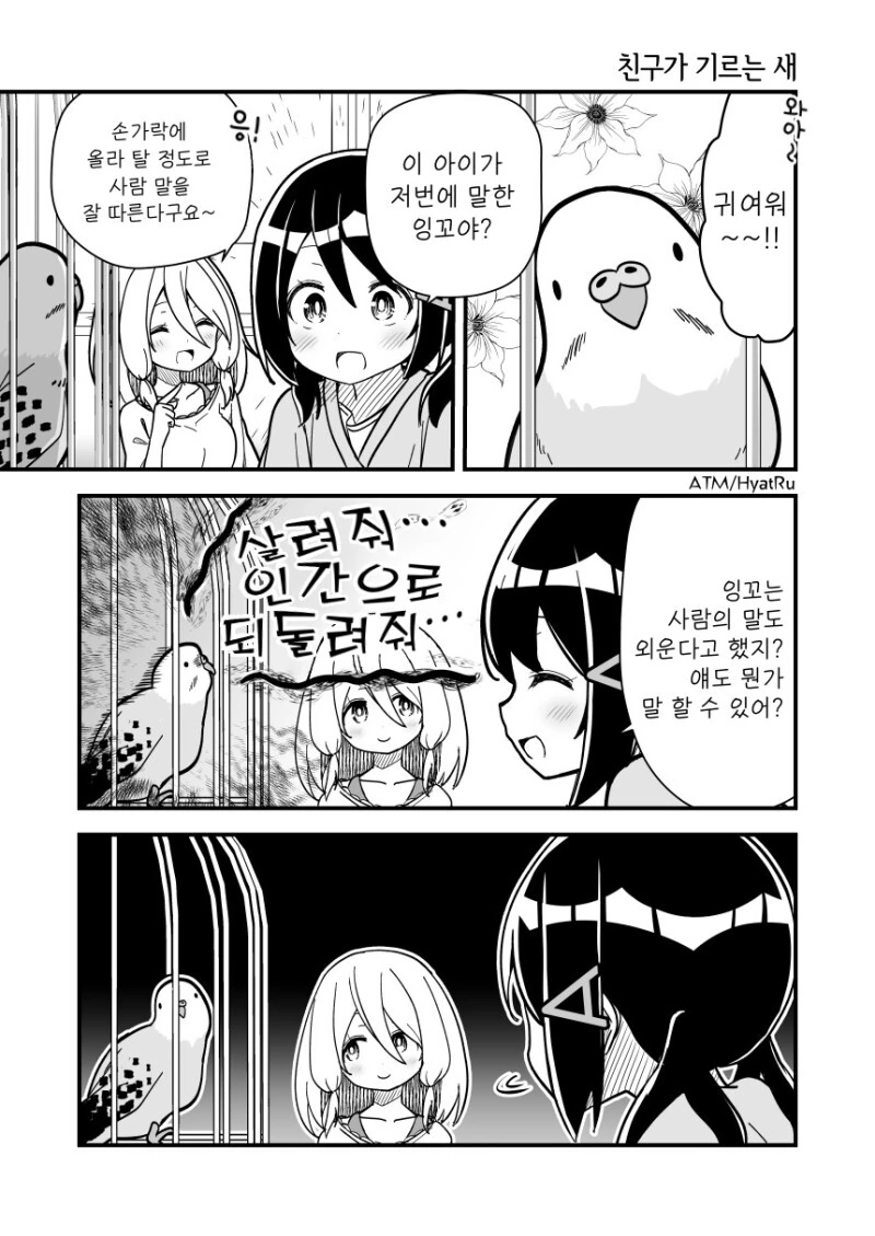 친구가 기르는 앵무새.manga