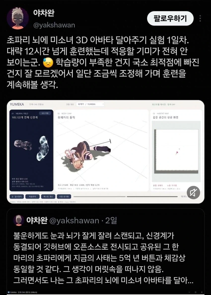 초파리 뇌에 미소녀 3D 아바타 달아주기.jpg