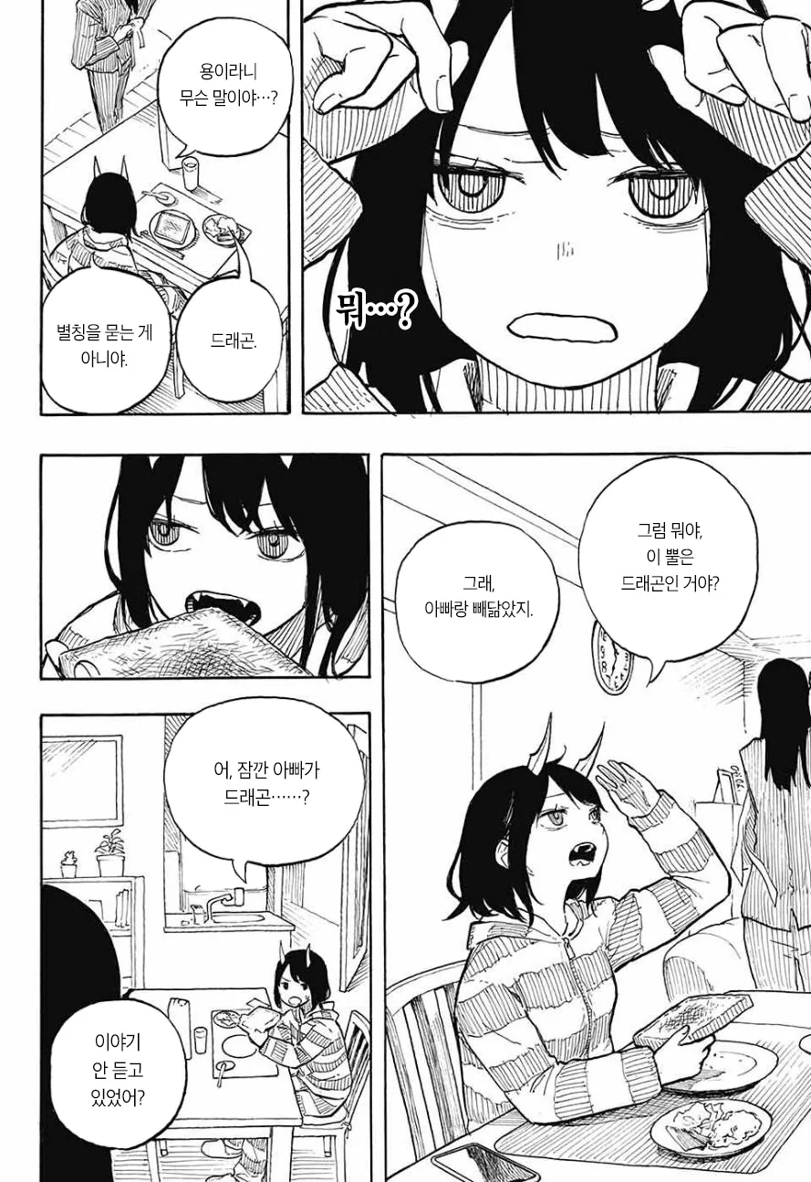 여고생에게 어느날 뿔이 생기는 Manga - 이미지 4