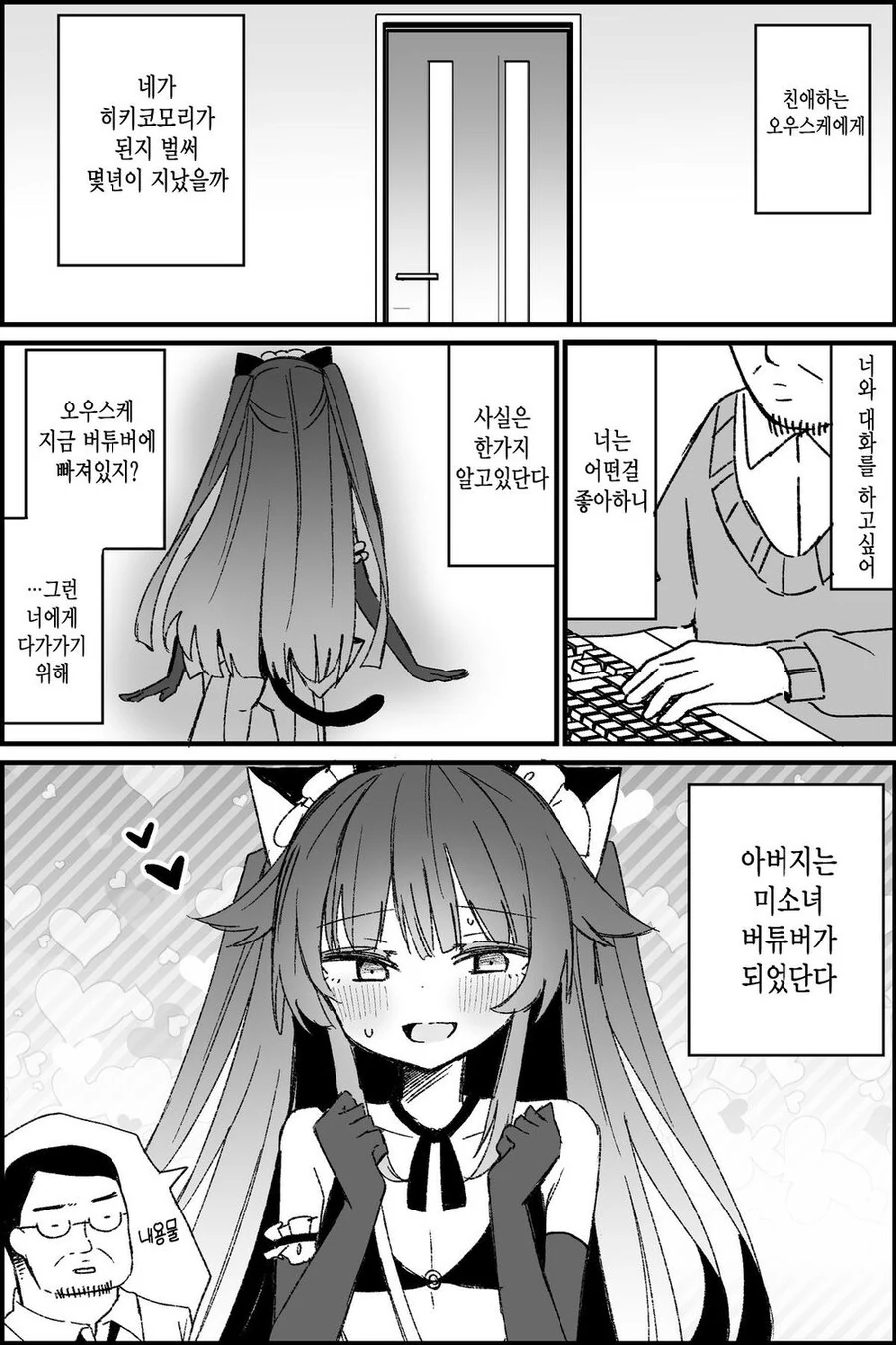 버튜버 활동을 하는 아빠의 사연.manga