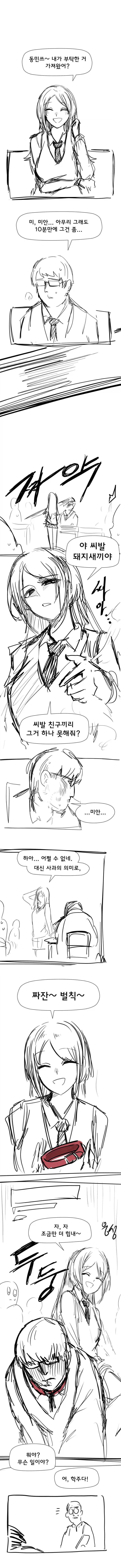 오타쿠 괴롭히는 일진녀.manhwa
