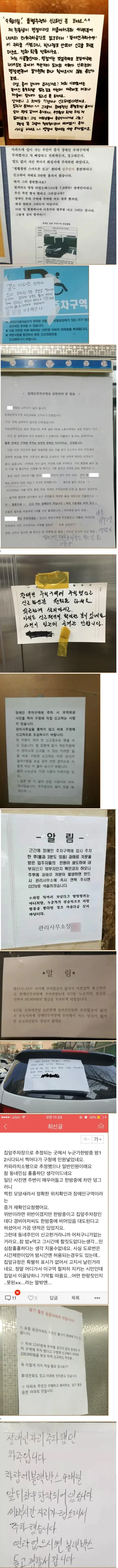 장애인 주차구역 빌런 구경하고 가라.