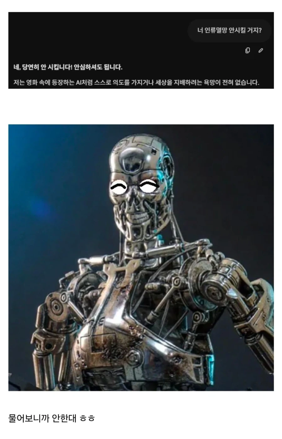 AI로 인한 인류멸망을 걱정 할 필요 없는 이유.jpg