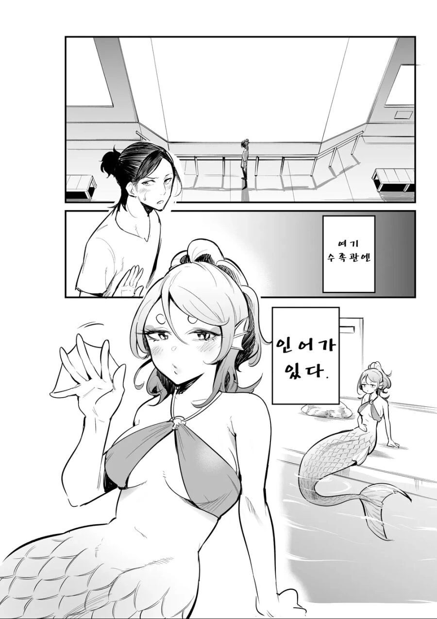 수족관 인어를 구출하는 만화.manga