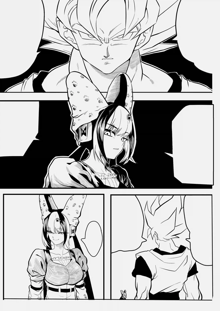 드디어 오공을 만난 셀 완전체.manga
