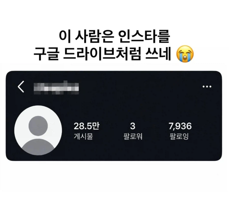 의외로 있다는 인스타를 구글 드라이브처럼 쓰는 사람.jpg