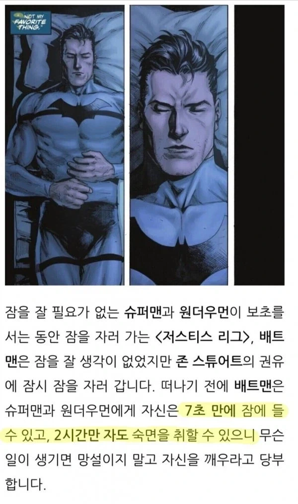 "개쩌는 배트-숙면"