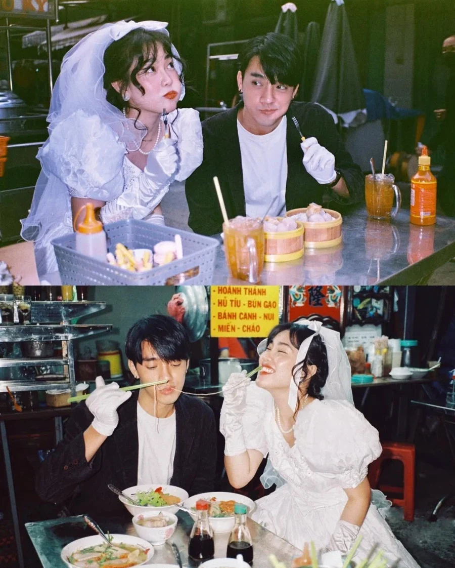 80년대 홍콩의 신혼부부 사진으로 유명한 사진 - 이미지 10