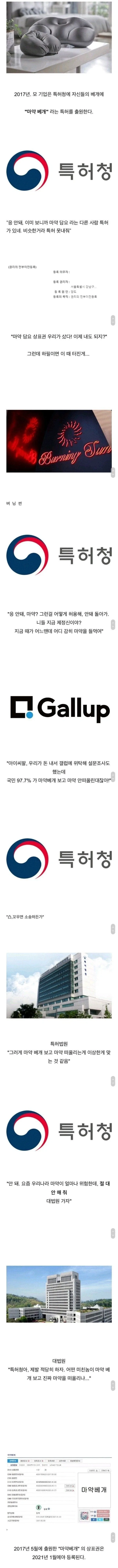 상표권 등록에 4년이 걸린 베개