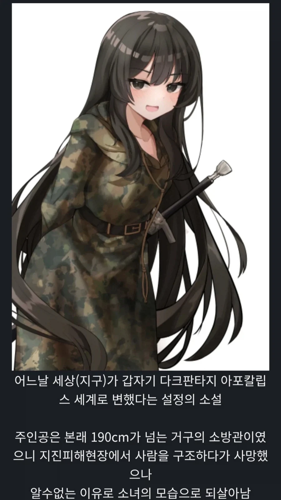 어느 Ts소설의 주인공 외모 수준