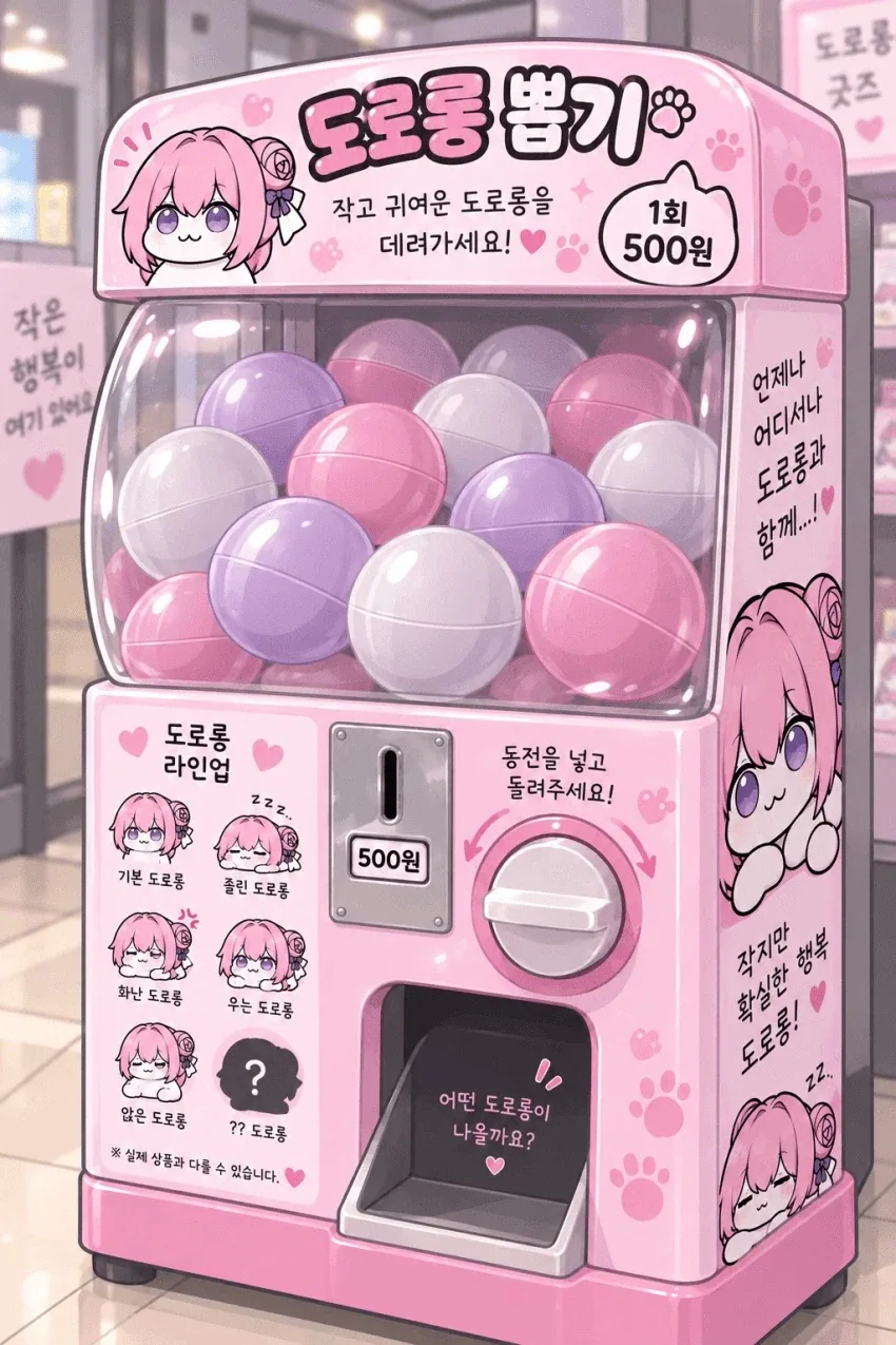 도로롱 뽑기