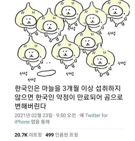 한국인이 마늘을 많이 먹을 수 밖에 없는 이유