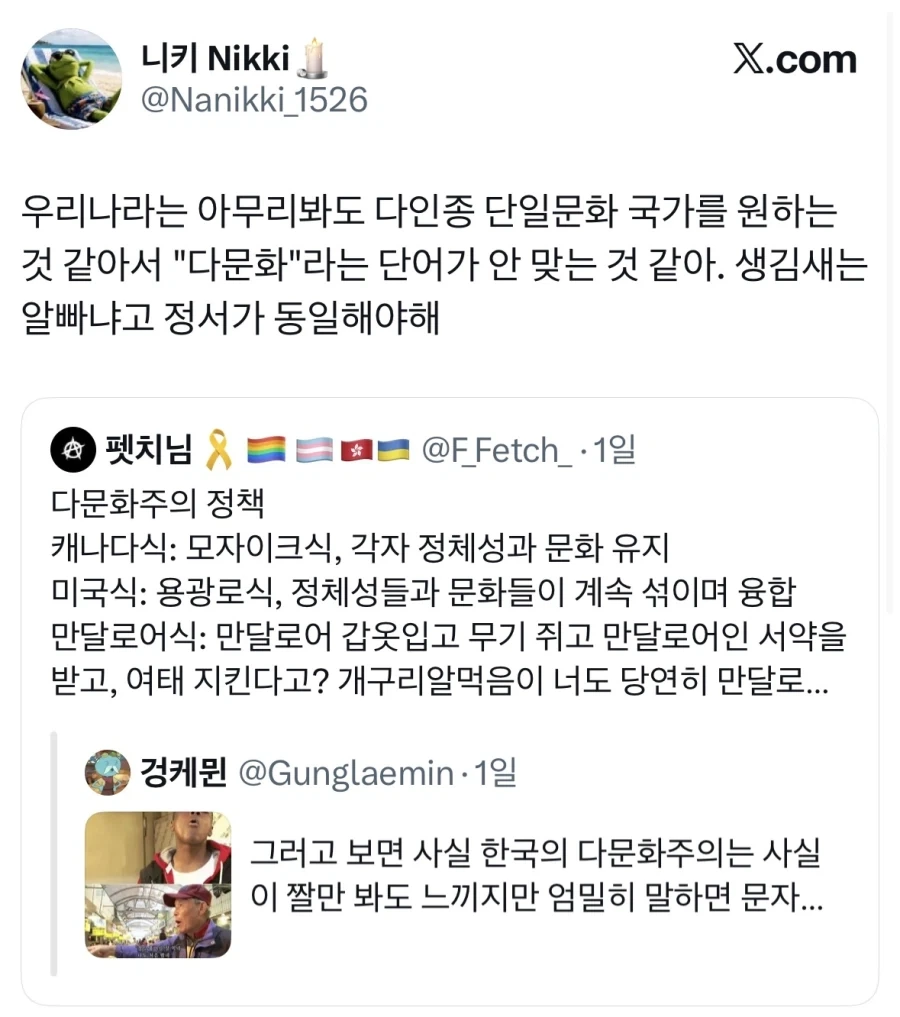 한국은 다문화가 아니라 다인종 단일문화국가를 원하는 것 같다.jpg - 이미지 4