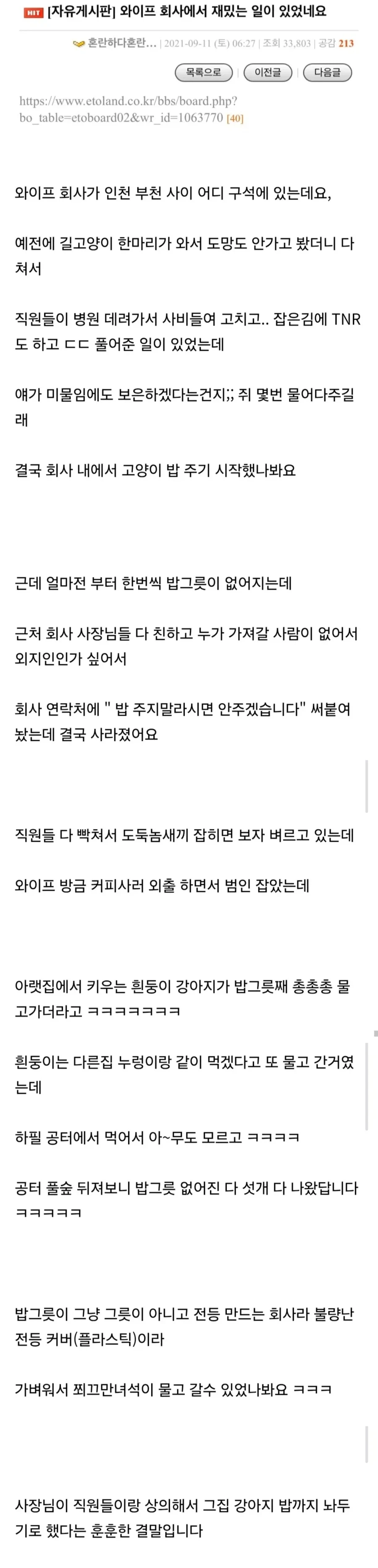 와이프 회사에서 재밌는 일이 있었네요.jpg