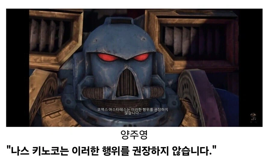 따라큐 : 메인겜 풀더빙은 있어선 안됩니다!