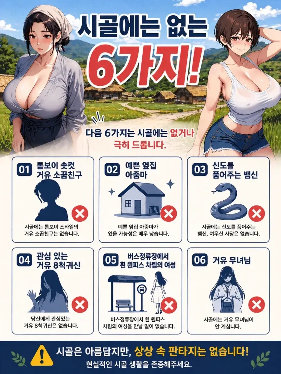 시골에는 없는 6가지