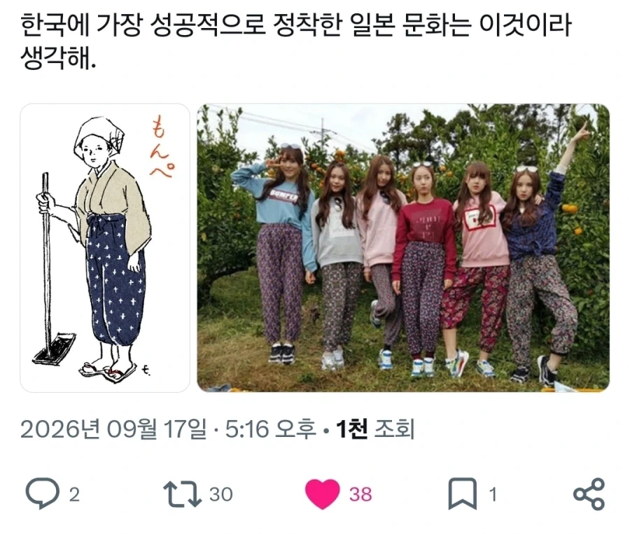 한국에 가장 성공적으로 정착한 일본문화.x