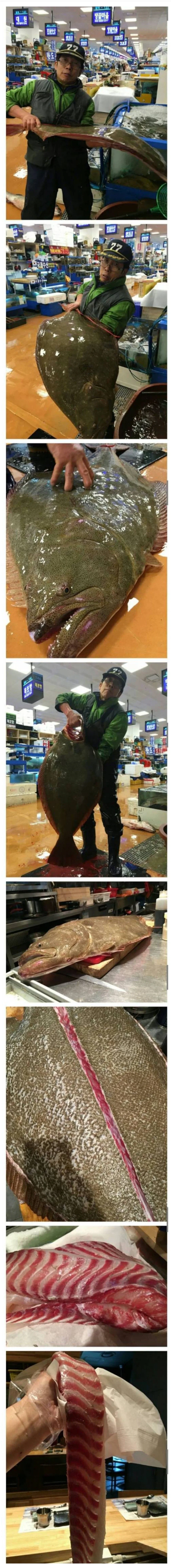 수산시장갔는데 광어 한마리에 68만원받음