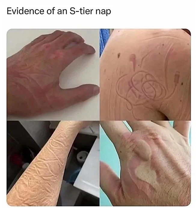 낮잠을 잘 잤다는 증거