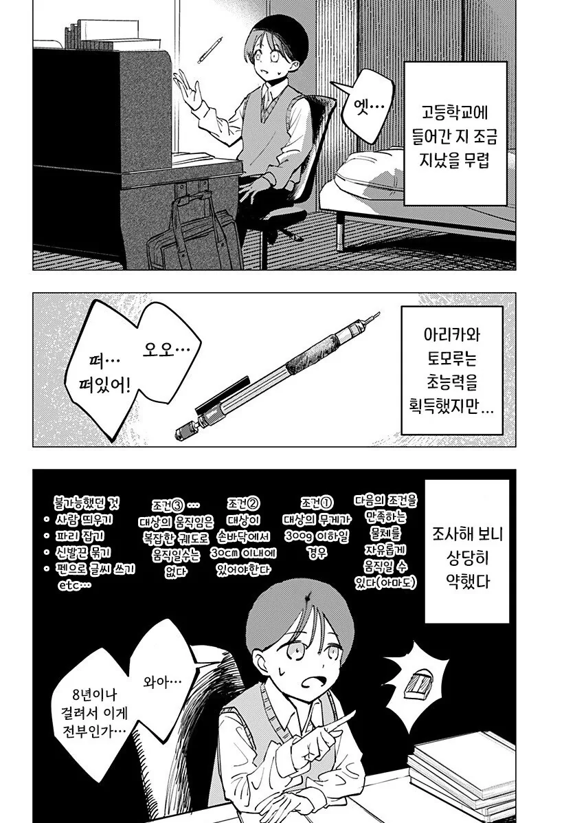 조금은 허접한 초능력자가 사랑을 하는 방법 망가. manga - 이미지 5