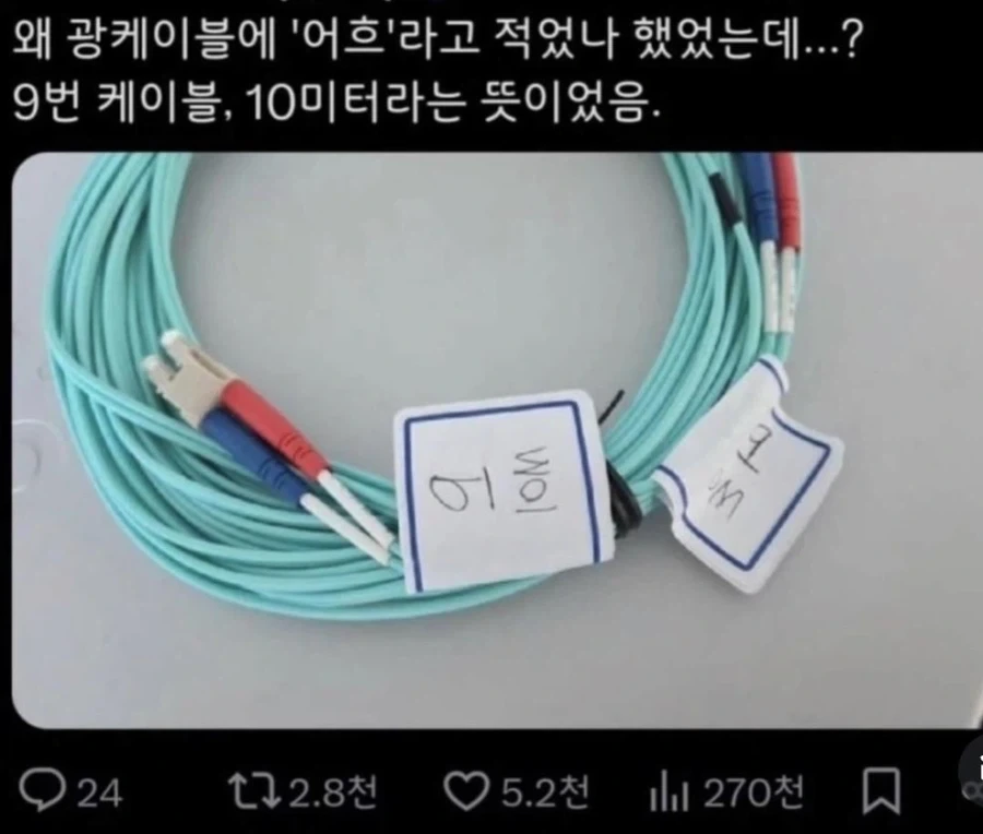 광케이블 어흐