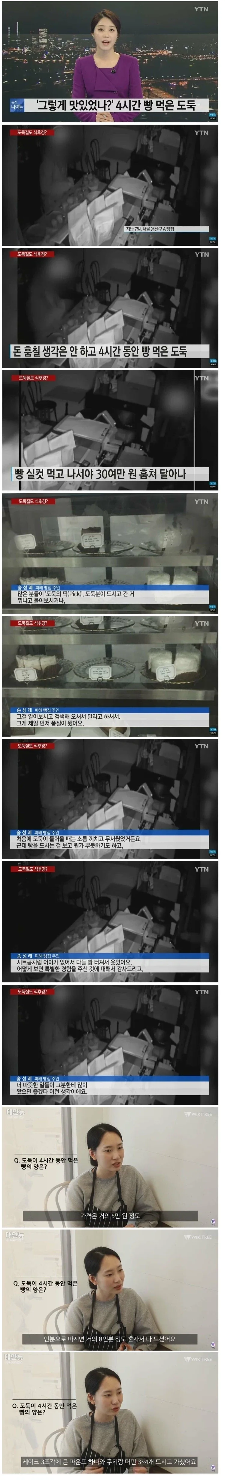 미식 도둑.
