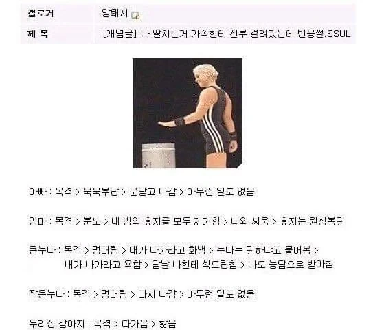 딸치는거 걸려본 후기