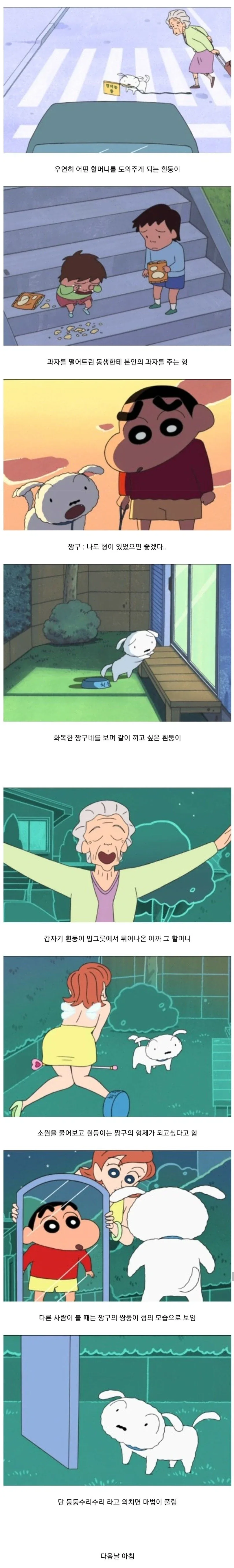짱구의 형이 되어버린 흰둥이