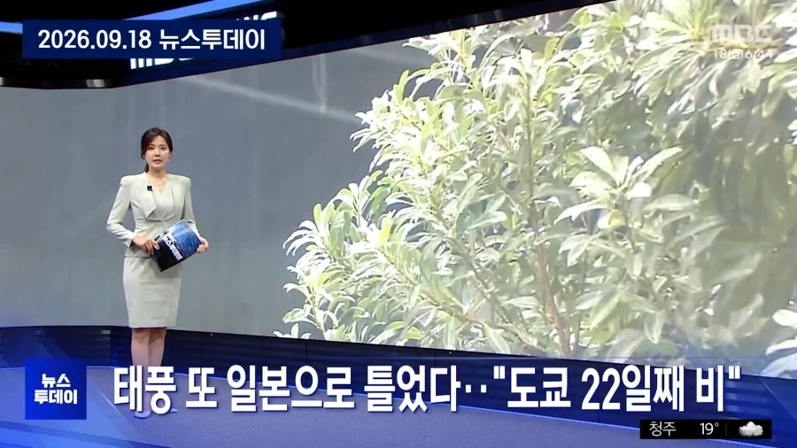일본 도쿄에서 22일째 비가 내린다고?