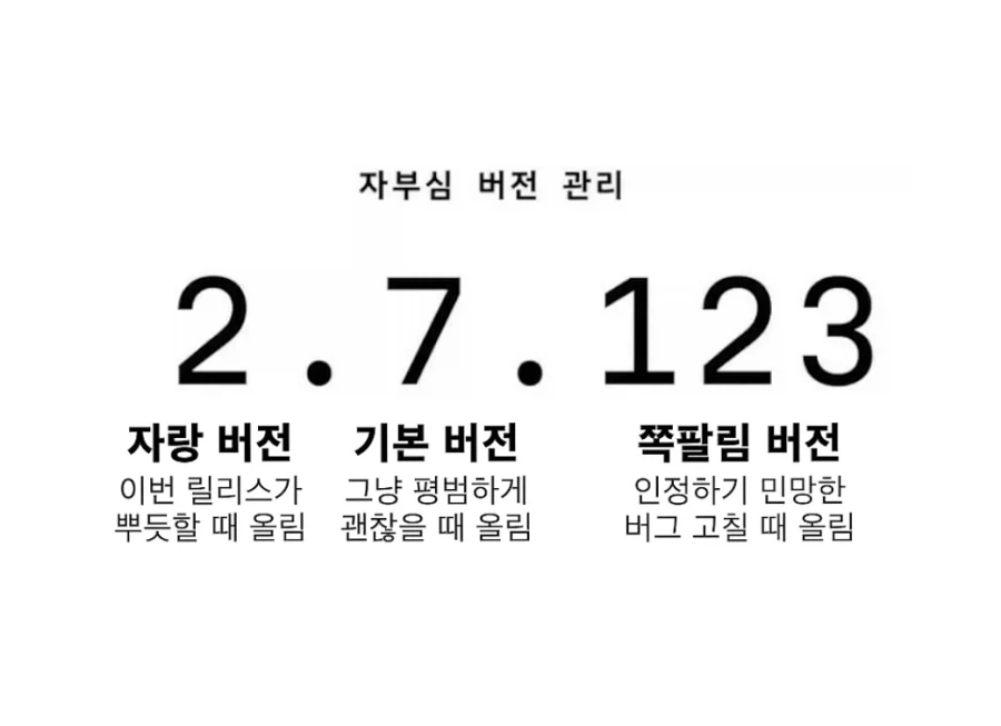 소프트 웨어 버전 요약 ㅋㅋ
