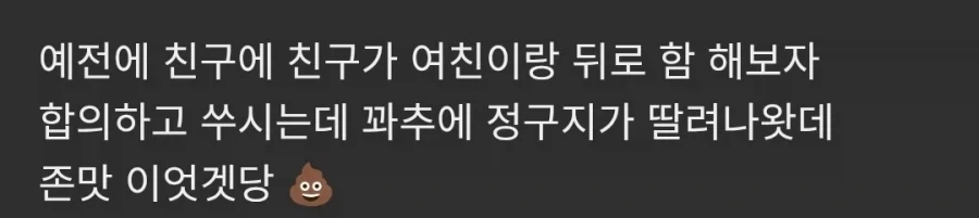 여친이랑 뒤로 한번 해 본 후기