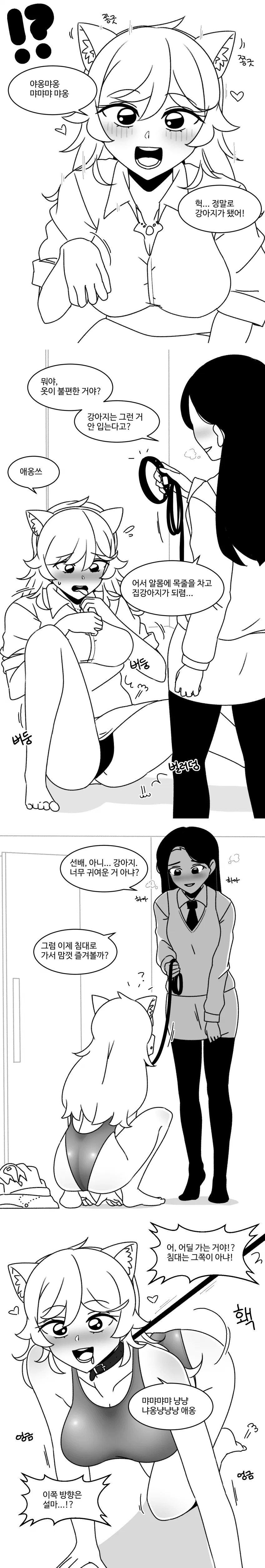 선배를 강아지로 만드는 만화.manhwa - 이미지 2