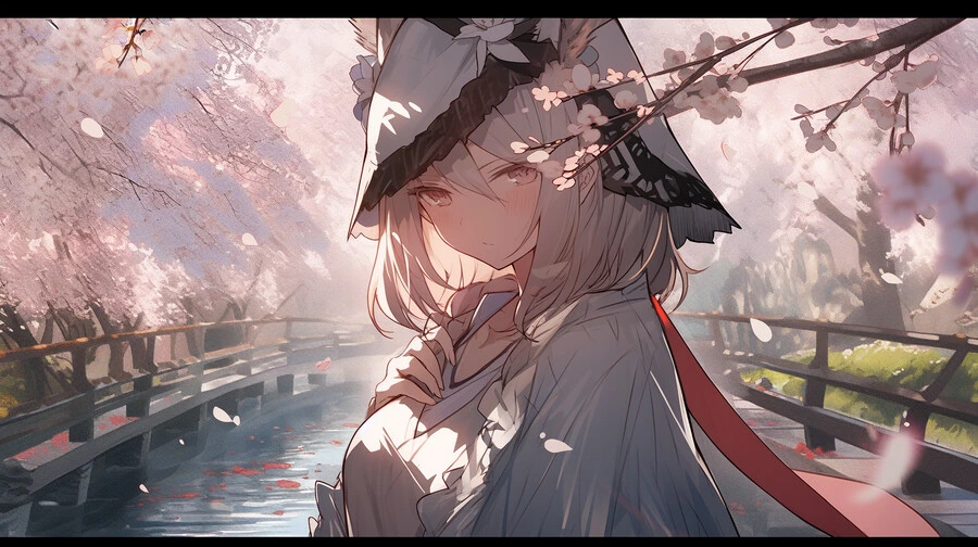 ai) 벚꽃을 주제로 그림 뽑아보기 - 이미지 9