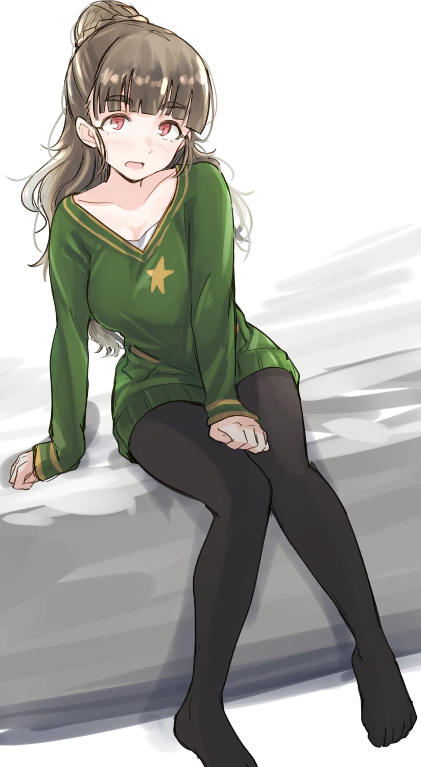 @) 털 나오
