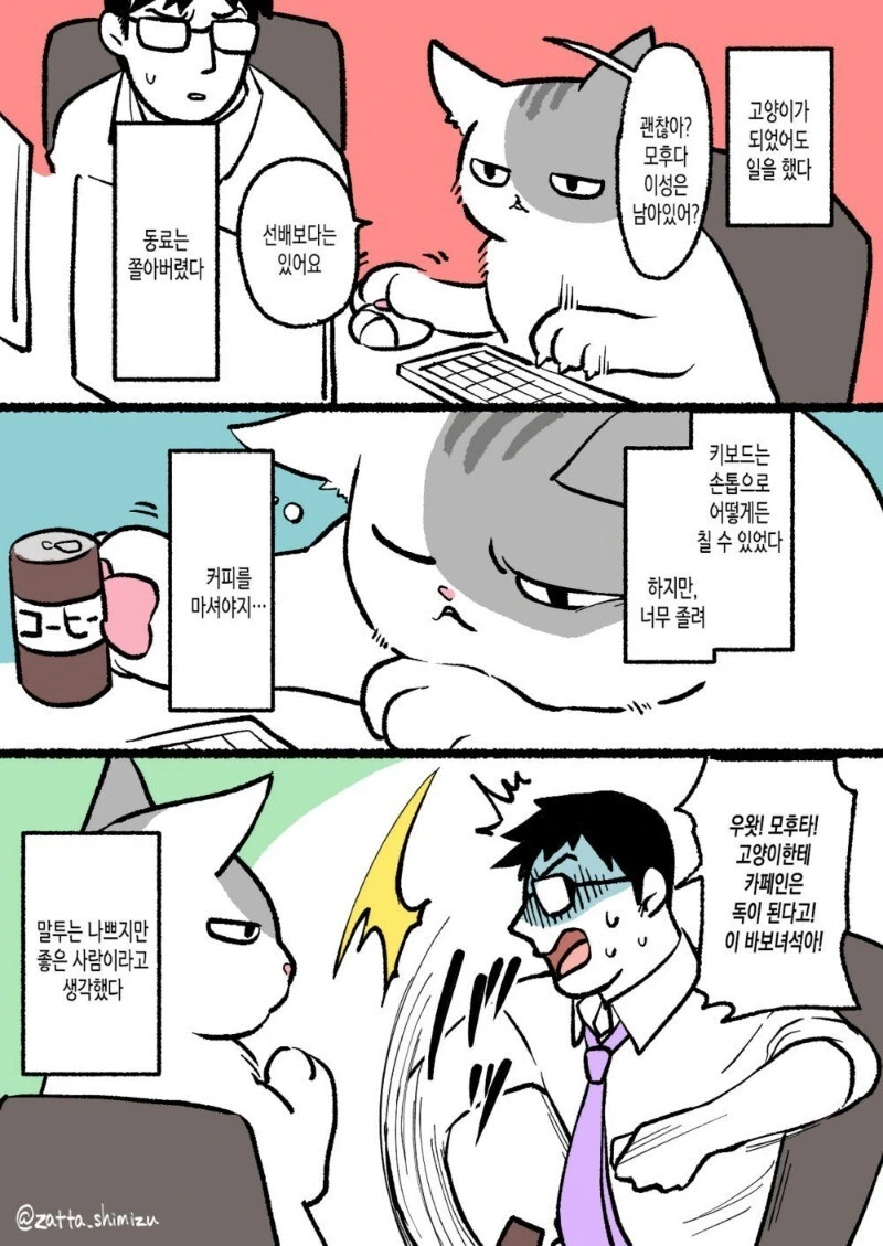 고양이로 변한 만화 - 이미지 2
