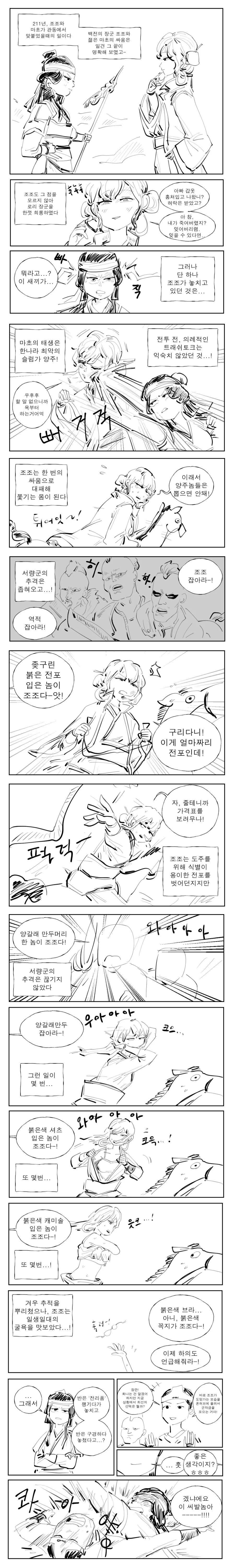 TS) 조조와 마초가 맞붙는 Manhwa