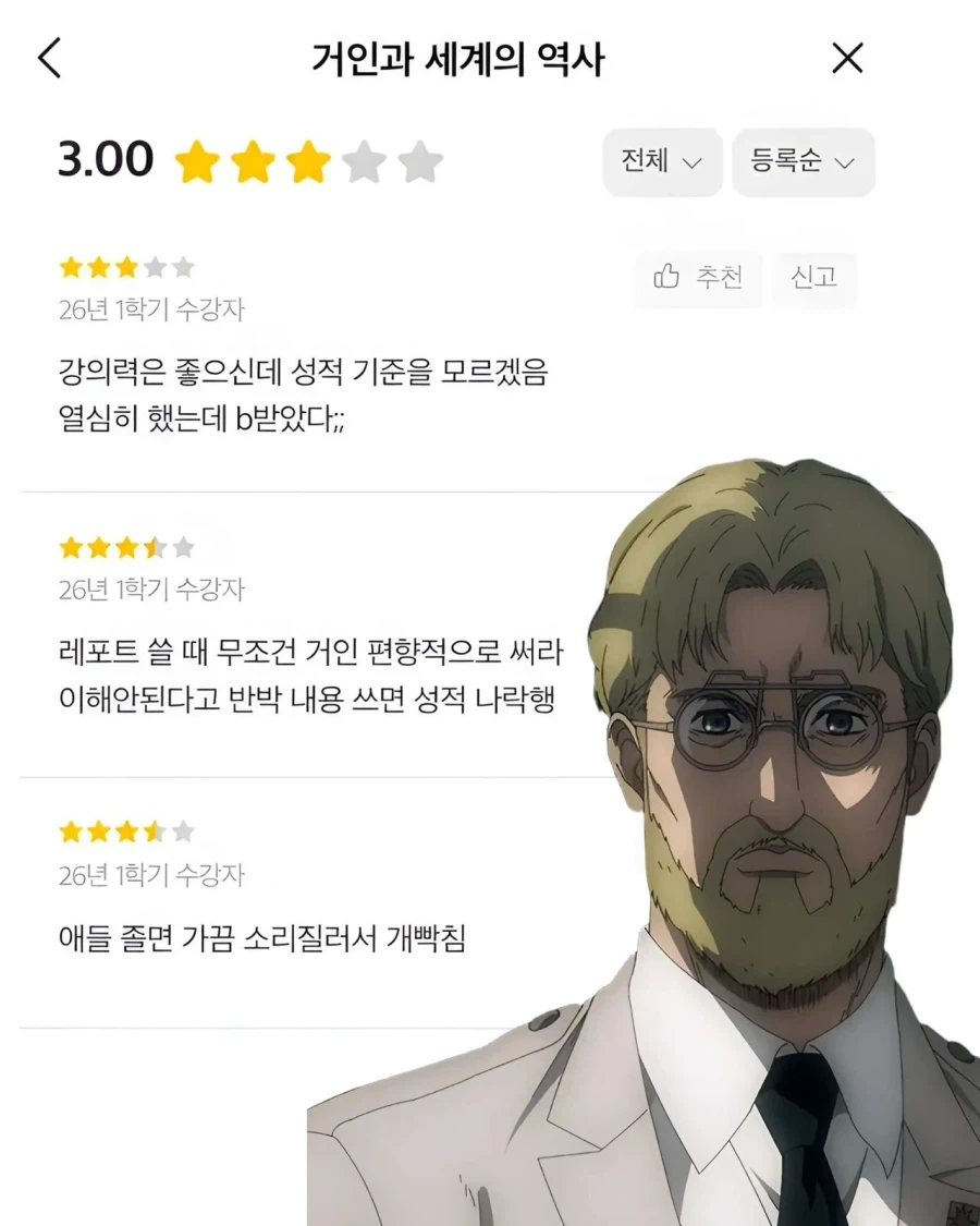 교수가 된 애니캐릭터들.jpg - 이미지 2
